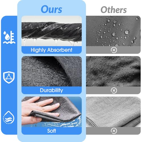 Multifunctional Magic Cloth, Reusable Thickened Magical Cleaning Cloth, Streak Free Magical Microfiber Cleaning Cloth, Suitable for Glass,Window, Kitchen, Cars (15PC) - color: 15pc