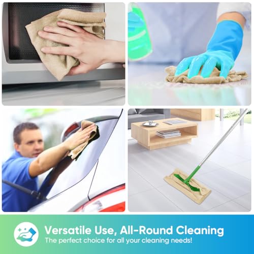 HOMEXCEL Brown Microfiber Cleaning Cloths, 20 Pack Cleaning Rags - Lint Free & Scratch-Free Microfiber Towels for Cars, House & Kitchen, Absorbent Cleaning Towels, 11.5 x 11.5 Inch - color: Brown