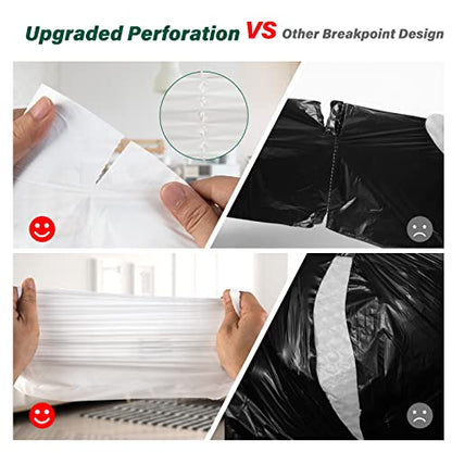 Inwaysin Ultra Thick & Strong Biodegradable Trash Bags - 85 Counts, 13 Gallon - Unscented, Easy Tear for Kitchen, Bedroom, Office - style: 13 Gallon 85 Counts