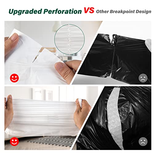 Inwaysin Biodegradable 2.6 Gallon Trash Bags, 180 Count, Scented Free, Translucent, Thickening & Leaking Proof, Suitable for Most Trash Cans, Perfect for Home or on the Go - style: 2.6 Gallon 180 Counts