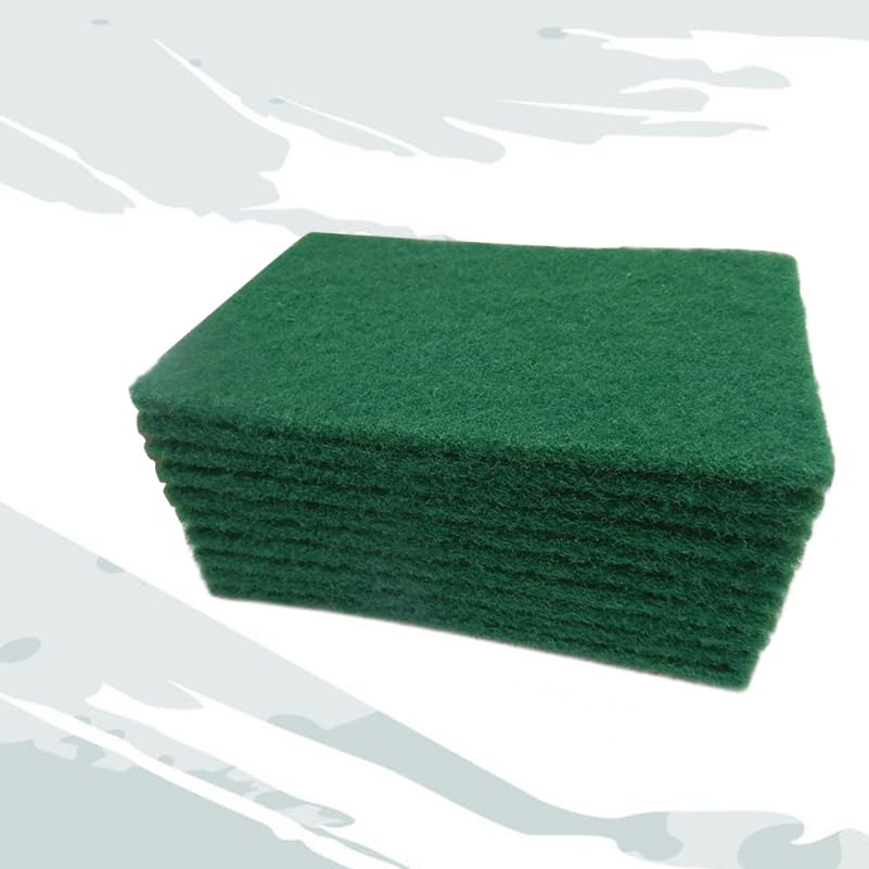 10-Pack Heavy Duty Non-Scratch Scouring Pads 5.90X3.93 Inch Durable Kitchen Scrub Sponges for Dish Washing Pots Pans Stove Top Cleaning