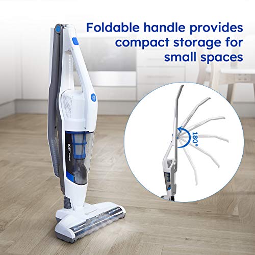 Vacmaster VSD1801 Cordless Handheld & Stick Vacuum Cleaner 2 in 1, Rechargeable Li-ion Battery Powerful Lightweight for Hardwood Floor, Carpet and Pet Hair White - style: White