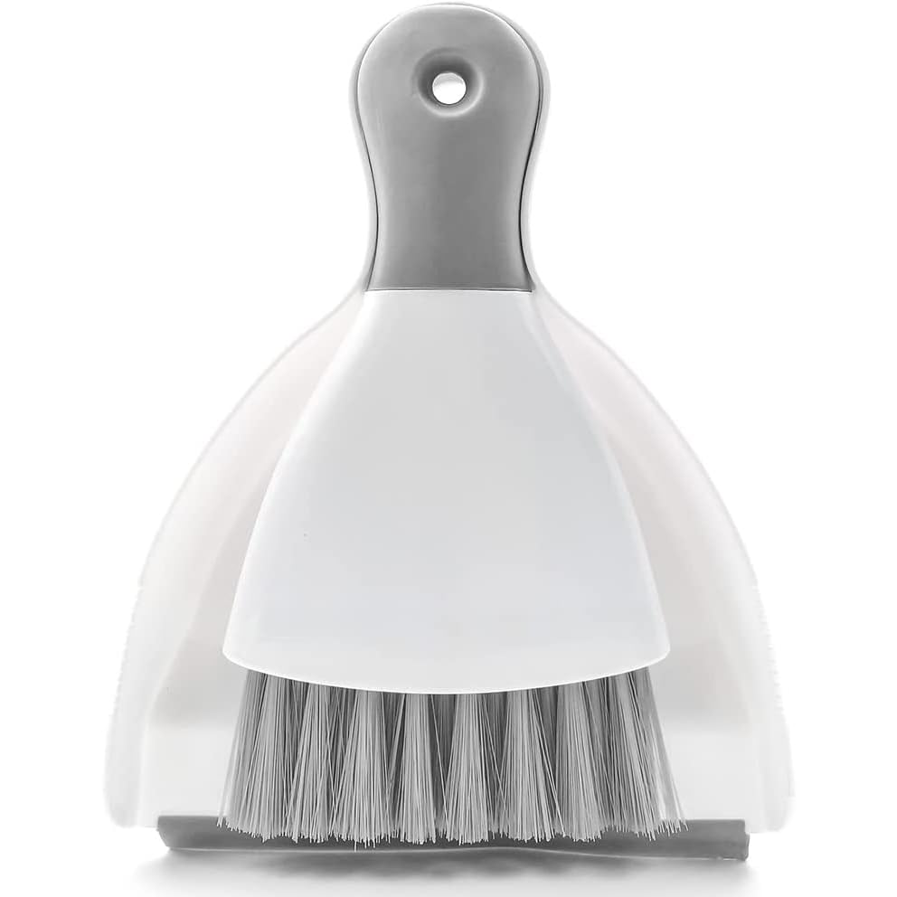 Dust pan Broom Brush Dustpan - Dustpan and Brush Set,Mini dust Pans with Brush,Dust Pan and Brush Set for Table, Key Board, Cat, Dog and Other Pets, Dust Pan Brush Nesting Tiny Cleaning Broom（Gray） - color: Gray, size: 1 Set