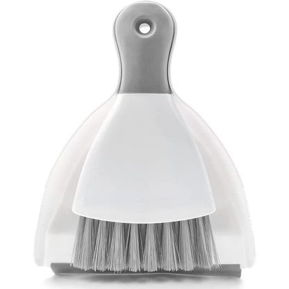 Dust pan Broom Brush Dustpan - Dustpan and Brush Set,Mini dust Pans with Brush,Dust Pan and Brush Set for Table, Key Board, Cat, Dog and Other Pets, Dust Pan Brush Nesting Tiny Cleaning Broom（Gray） - color: Gray, size: 1 Set