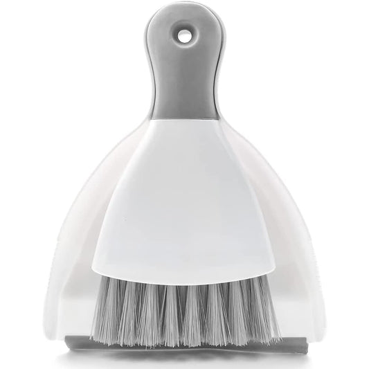 Dust pan Broom Brush Dustpan - Dustpan and Brush Set,Mini dust Pans with Brush,Dust Pan and Brush Set for Table, Key Board, Cat, Dog and Other Pets, Dust Pan Brush Nesting Tiny Cleaning Broom（Gray） - color: Gray, size: 1 Set