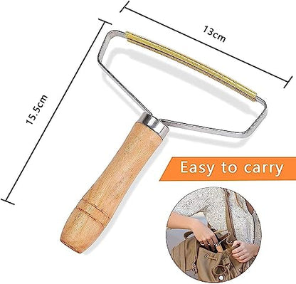 Portable Lint Remove Cleaner Pro, Reusable Double Sided Travel Brush for Removing Lint Pet Hair Dust in Clothes, Furniture and Carpet, Fuzz, Pet Fur Removal Tool, Portable Carpet Scraper Rake
