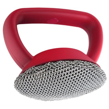 Nonslip Cleaner Scrubber: Stainless Steel Palm Brush with Ergonomic Handle for Cleaning