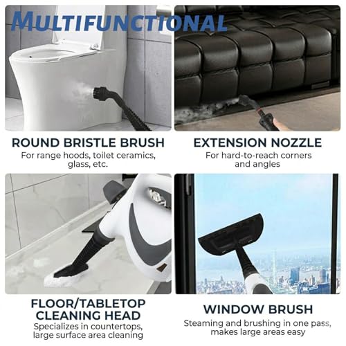 Steam Cleaner, Vaporesso Pro Steam Cleaner, Portable Steam Cleaner with 12PCS Accessories, Multi-purpose Steamer for Home Use, Cleaning Floor, Kitchen