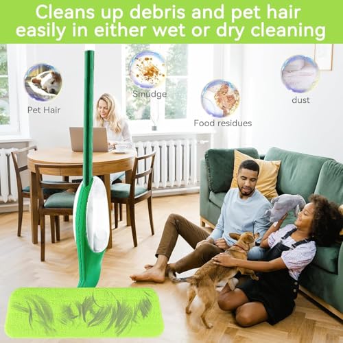 16.5 inch Microfiber Mop Pads for Rubbermaid Reveal Spray Mop and Any 16.5" Flat Mop - 10 Pack 13''-15'' Spray Mop Pad Reusable Washable Replacement Refills - Colorful - color: Colorful - 10pack