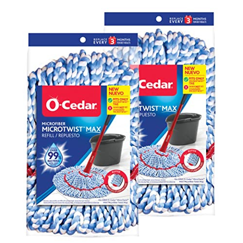 O-Cedar MicroTwist MAX Microfiber Refill (Pack of 2) - size: 2 Pack