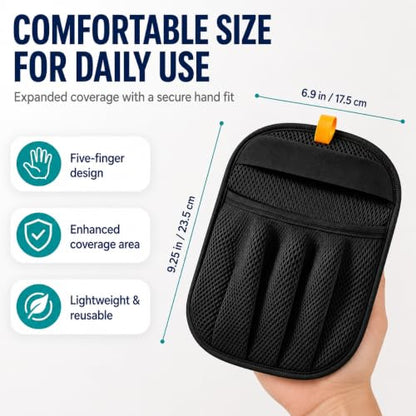 Magic Brush Pet Hair Removal & Mini Remover Tool – Newly Upgraded Reusable Electrostatic Pet Hair Remover Glove for Clothing, Couch, Bed, Carpet & Car Seat (2pcs-Black) - color: 2pcs-black