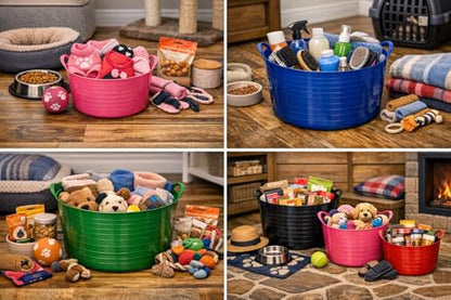 Red Gorilla Large Flexible Plastic Tub, Toy Storage, Laundry, Gardening & More, 38 Liter/10 Gallon, Red - color: Red