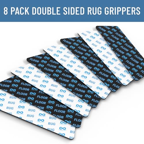 Travel Pet Hair Removal Tool & Rug Gripper – Portable Fur Remover and Anti-Slip Rug Tape to Keep Floors Clean and Secure