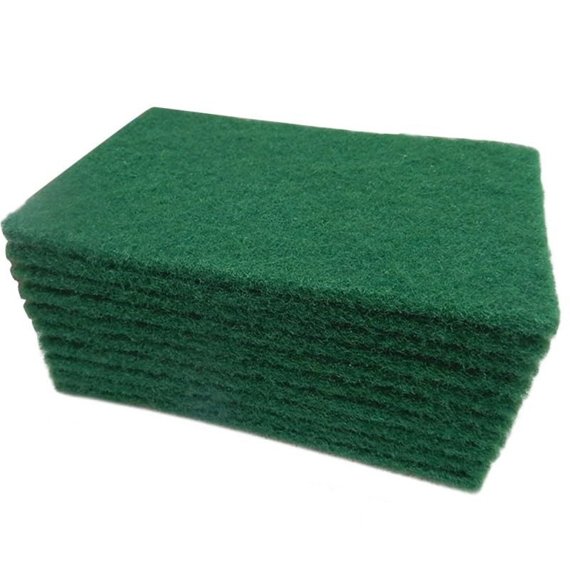 10-Pack Heavy Duty Non-Scratch Scouring Pads 5.90X3.93 Inch Durable Kitchen Scrub Sponges for Dish Washing Pots Pans Stove Top Cleaning