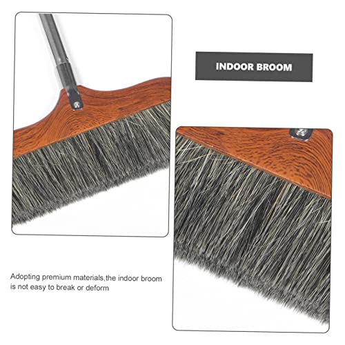 Cabilock Detachable Long Handle Broom with Soft Bristles for Hardwood Floors Indoor Sweeping Tool Lightweight and Ergonomic Design for Home Office Cleaning