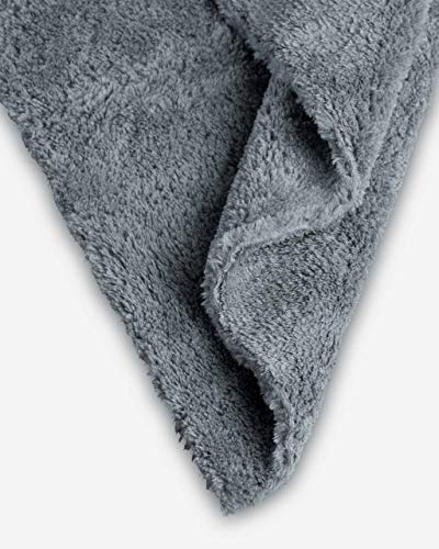 Adam's Borderless Grey Microfiber Towel (2pk) - Premium Ultra Soft Car Detailng Towel Cloths, 480gsm - Safe for Car Wash, Home Cleaning & Pet Drying Cloths (16 Inch x 16 Inch) - size: Pack of 2