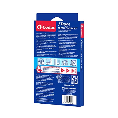 PLAYTEX Fresh Comfort Large Cleaning Gloves, 1 Count (Pack of 4)