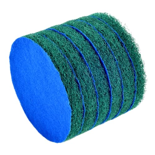 Kichwit 6-Pack Replacement Scrub Pads, Super Abrasive, Green (5 Inch) - color: Green - Very Abrasive