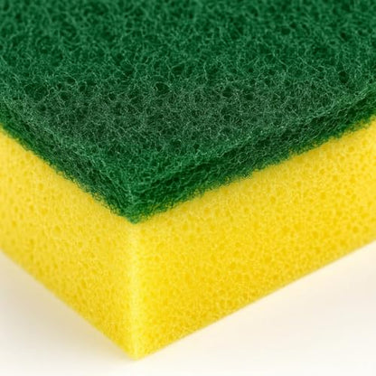 Dish Sponge, Non Scratch Sponges, Heavy Duty Scrub Sponge 24 Pack, Kitchen Scrub Sponges, 2.8x4 inch, Pads for Dishes, for Use Everyday for Tough Messes dualsided SPONGE WORLD