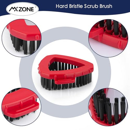 Scrubber and Mop Base Compatible with O Cedar RinseClean 2 Tank System, Spin Mop Scrub Brush Head Replacement, Hard Bristle Cleaning Brush, 1 Mop Base and 1 Scrub Brush, Not Fit EasyWring 1 Tank - size: 1pcs 2-Tank Scrubber+Base