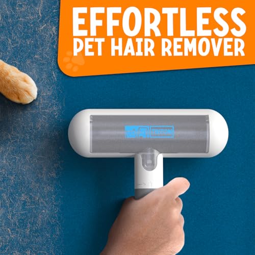 Travel Pet Hair Removal Tool & Rug Gripper – Portable Fur Remover and Anti-Slip Rug Tape to Keep Floors Clean and Secure