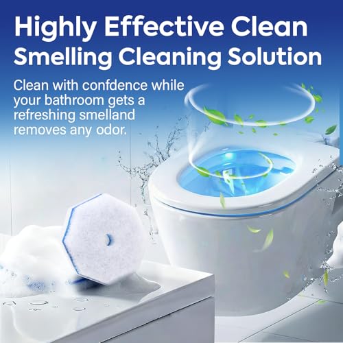 50 Pcs Disposable Toilet Cleaner Refill Pads, Universal Toilet Bowl Brush Replacement Heads, Durable Deep Cleaning Refills, Fresh Scent Bathroom Cleaning Supplies - size: 1 Count (Pack of 50)