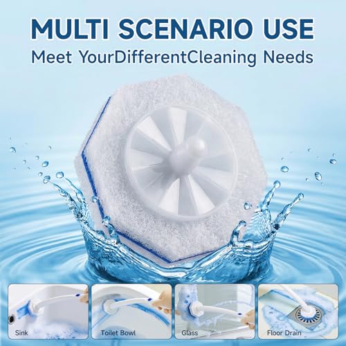 100 Count Toilet Wand Refills Compatible for Clorox, 5X Cleaning Power Toilet Bowl Wand Refills & High-Density Disposable Toilet Brush Scrubber - No Falling Apart, Instant Foam Cleaning - size: 1 Count (Pack of 100)
