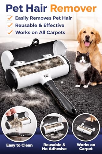 Pet Hair Remover, Lint Roller for Furniture, Carpet, Sofa & Clothes