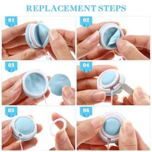 SEWACC 4pcs Macaron Phone Screen Cleaners Set, Cellphone Touch Screen Wipes Brush with Lanyard Keychain for Smartphones, Computer, Glass Lens, Random Color