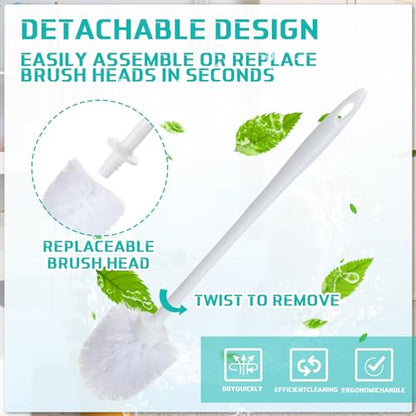 Tioncy 21 Pcs 14.2 Inch Toilet Brush Commercial Heavy Duty Toilet Bowl Cleaning Scrub Long Scrubber for Bathroom Cleaning Supplies