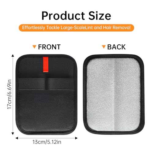 1 Pcs Pet Hair Removal Gloves, Reusable Electrostatic Pet Cat Dog Hair Remover Grooming Gloves Brush Tool for Couch, Furniture, Carpet, Car Seat (1 Pack Black) - color: 1 Pack Black