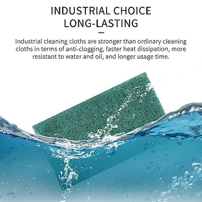 Scuff Pads - 10Pcs Scouring Pad 7447 - Very Fine Grade Hand Pads General Purpose Sanding Hand Pads 200 x 125mm/8" x 5" - color: 5 Red+5 Green