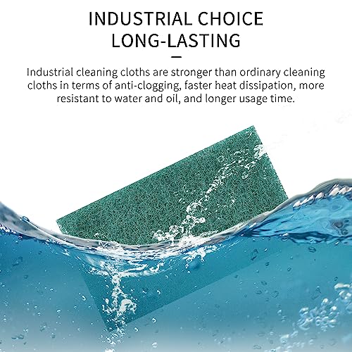 Green Scuff Pads - 10Pcs Scotch Brite - Very Fine Grade Hand Pads General Purpose Sanding Hand Pads 200 x 125mm/8" x 5" - color: 10 Green