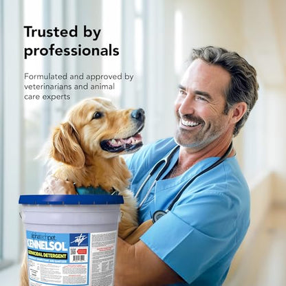 KennelSol Dog Crate Cleaner & Disinfectant for Kennels, Cages, Floors, Litter Boxes & Hard Surfaces | EPA-Registered, Kills Bacteria & Viruses, Parvo Disinfectant | 640 Fl Oz - size: 640 Fl Oz (Pack of 1)