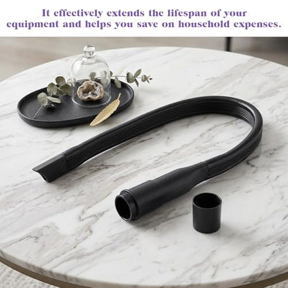 25" Crevice Tool Vacuum Attachment, Vacuum Crevice Tool for All Vacuums Cleaners Accepting 1 1/4"(32mm) 1 3/8"(35mm) Inner Diameter Attachments, Flexible Vacuums Hose
