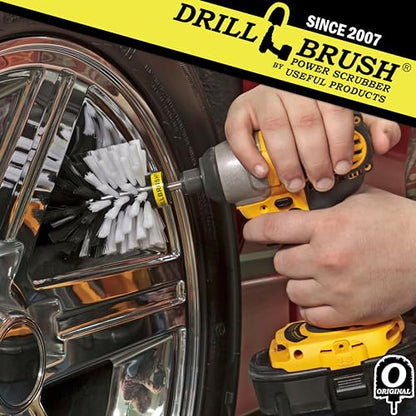 Professional Car Detailing Tools - Wheel & Tire Cleaning Brush - Car Accessories - color: Automotive Soft-white