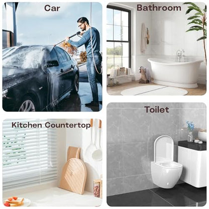 10 Inch Stainless Steel Shower Squeegee for Glass Doors, with 1 Hooks 1 Screwdriver, Bathroom Tool Household Window Mirror Squeegee, for Tile Wall, Car, Silver