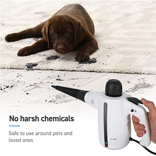 Handheld Steam Cleaner, 9-Piece Accessory Set, White, Steamer for Cleaning, Couch Cleaner, Steam Cleaner Carpet and Upholstery - size: 9-Piece Accessory Set