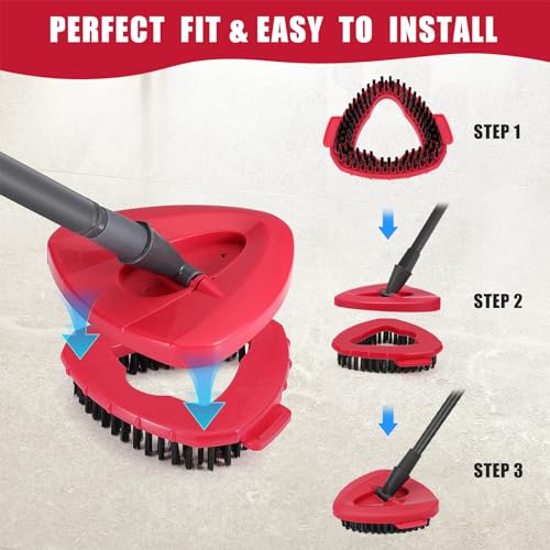 1 Pack Scrub Brush Replacement Head for O Cedar EasyWrin Spin Mop 1 Tank System, Spin Mop Replace Head Base, Shower Floor Scrubber, Hard Bristle Cleaning Brush for Bathroom Kitchen Wall Tile - size: 1-Tank Scrub Brush (1pc)
