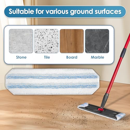 (5 Pack) H2prO Replacement Mop Pads Compatible with O-Cedar H2prO Mop, Microfiber Mop Head, Washable Mop Cloths, Mopping Pad, H2 Pro Mop Pad Refill Accessories