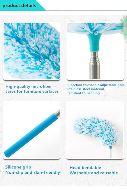 3 Pcs, [Microfiber] Hand [Duster] [Washable] Microfibre Cleaning Tool Extendable [Duster] s for Cleaning Office, Car, Computer, Air Condition