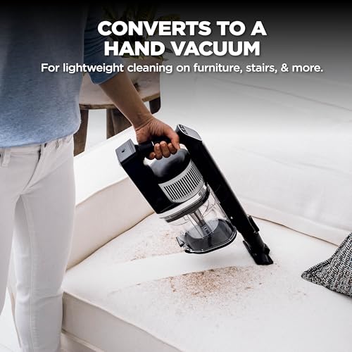 Shark Vertex Pro Cordless Stick Vaccum | Lightweight 2-in-1 Vacuum with Removeable Handheld, DuoClean Powerfins, HEPA, IQ Display & Self Cleaning Brushroll | 120-Min Runtime | Black/Silver | IZ682H - style: Vertex FlexPro w/ PowerDisplay(120 min)