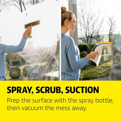 Kärcher WV 6 Electric Window Vacuum Squeegee 11" - Cleans Showers, Mirrors, Glass, and Countertops - Electric Squeegee - style: WV 6 White