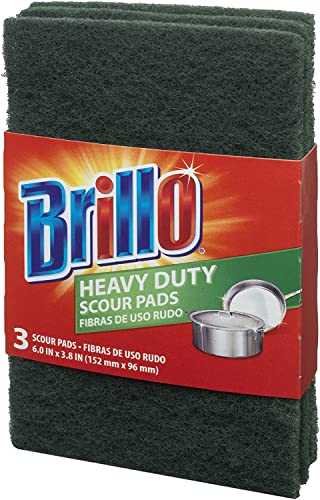 Brillo Heavy Duty Scour Pads, 3-Count