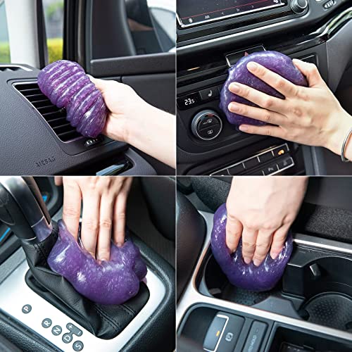 ASFSKY Car Cleaning Gel - 5 Pack Purple, Dust Cleaner for Cars & Keyboards - color: Purple 5 pack