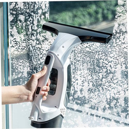 Window Vacuum Rechargeable, Handheld Window Vacuum Squeegee Cordless with Spray/Wipe/Suck up Water, 2KPa Powerful for Mirror Glass Windshield