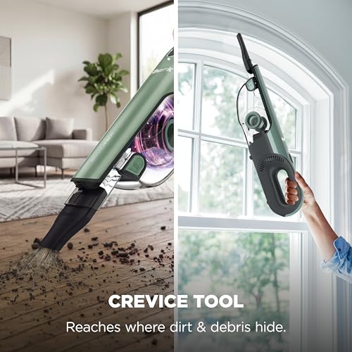 Shark UltraCyclone Pro Cordless Handheld Vacuum, Powerful Suction, Handheld Vacuum for Car & Home, Crevice Tool, Scrubbing Brush, Lightweight, XL Dust Cup, Black/Green, CH901 - style: UltraCyclone
