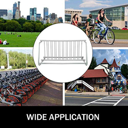 BestEquip 10 Holders Floor Bike Rack, 59" Length All-Steel Grid Bike Rack, 10-Bike Capacity Dual-Side Storage Stand for Garages Streets Yards Bike Events - size: 59"