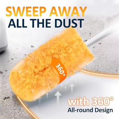 Duster Refills 50 Counts, 360° Heavy Duty Multi Surface Duster Refills for Cleaning, Compatible with Swiffer Dusters - size: 50 Count (Pack of 1)
