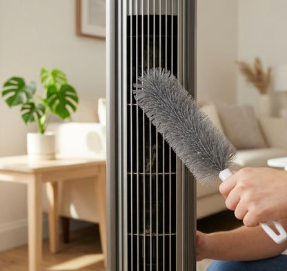 6 Pack Fan Cleaner Brush, Bendable Fan Cleaning Tool, No Disassembly Fan Blade Cleaner, Reusable Fan Duster for Ceiling Fan, AC Vent, Dryer Vent, Window Blind, Baseboard Gap (6)